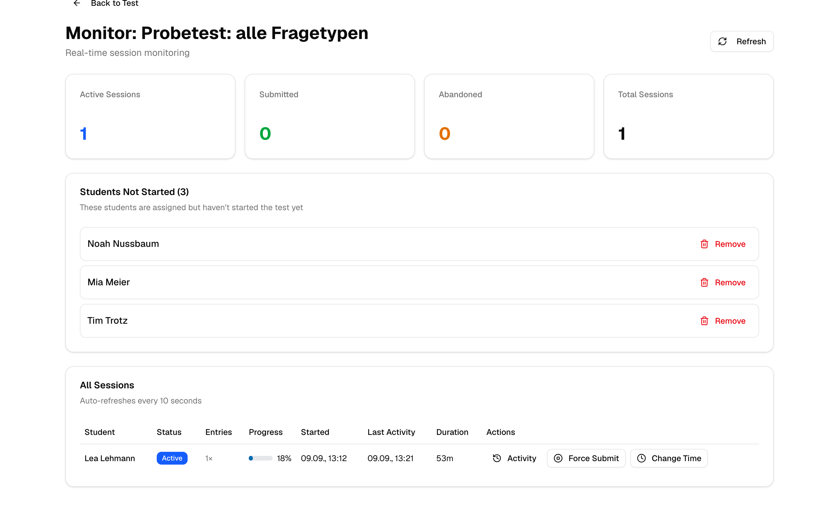 Live-Monitoring